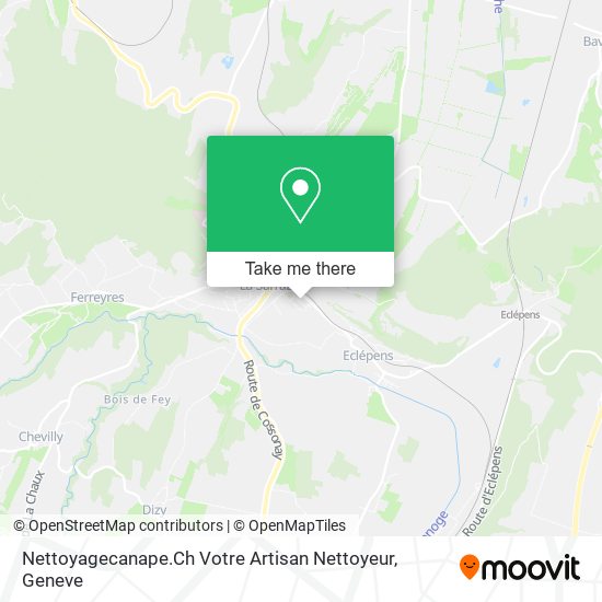 Nettoyagecanape.Ch Votre Artisan Nettoyeur map