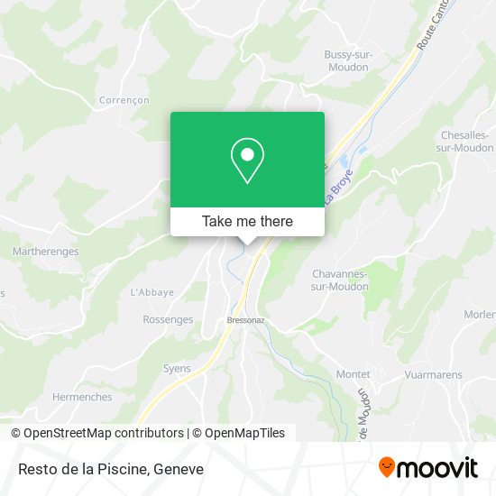 Resto de la Piscine map