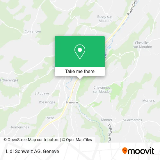Lidl Schweiz AG map