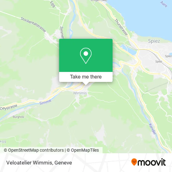 Veloatelier Wimmis map