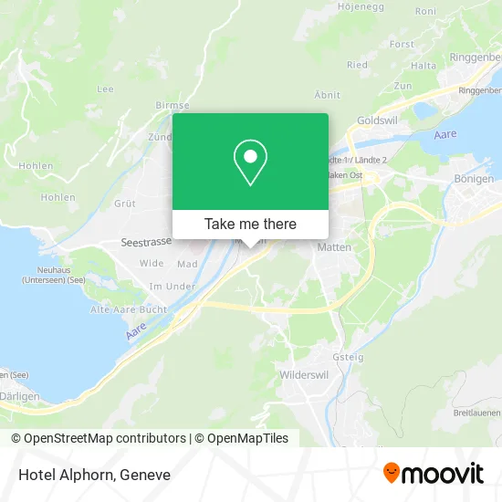 Hotel Alphorn map