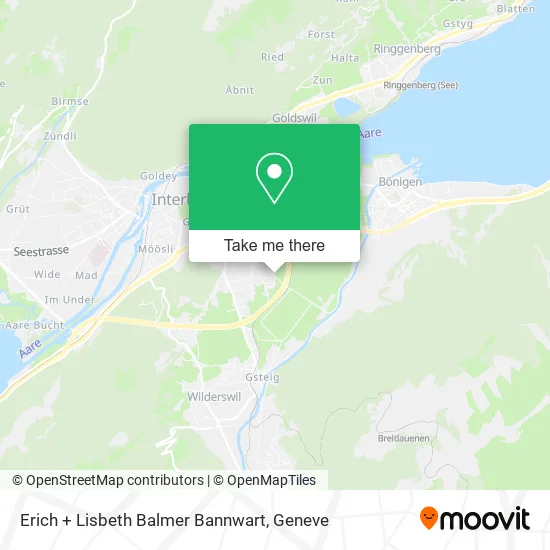 Erich + Lisbeth Balmer Bannwart map