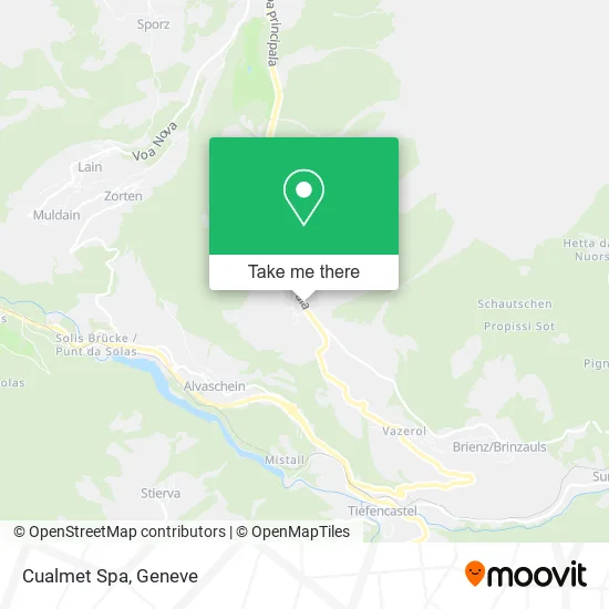 Cualmet Spa map