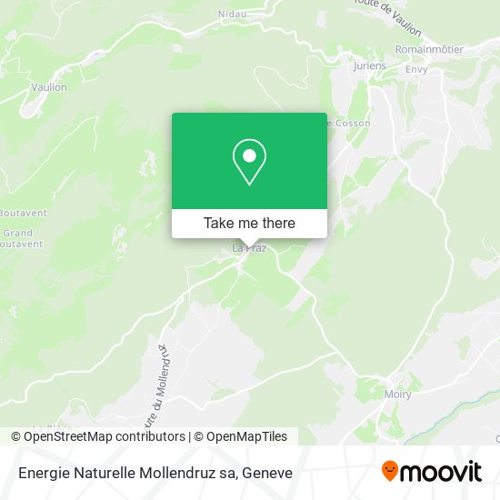 Energie Naturelle Mollendruz sa map