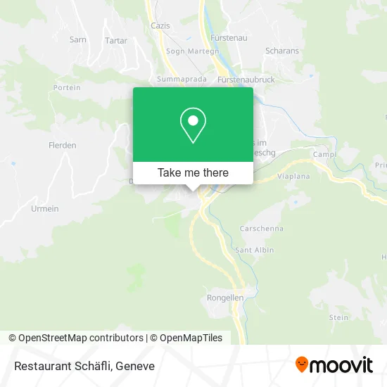 Restaurant Schäfli map