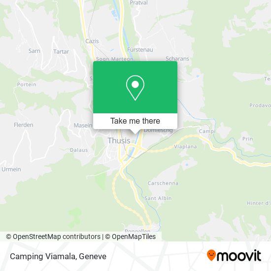 Camping Viamala map