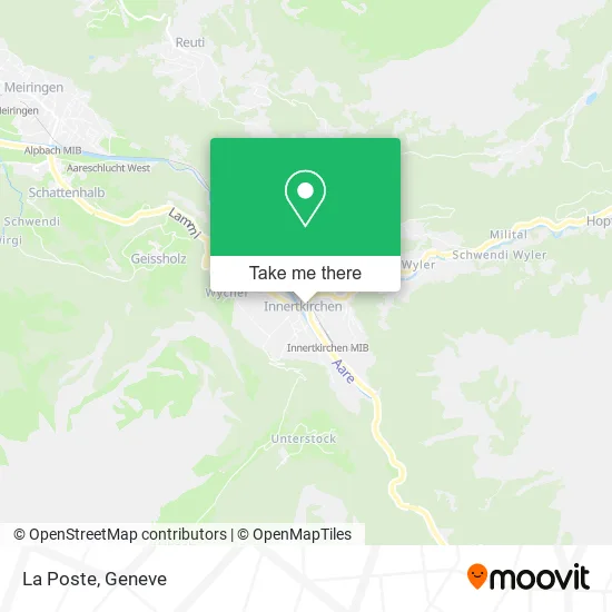 La Poste map