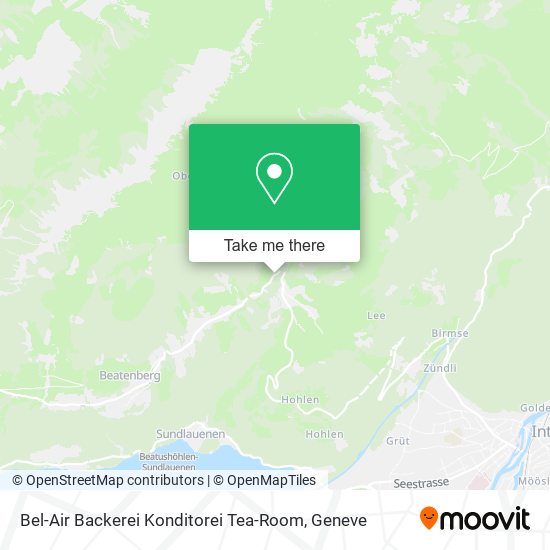 Bel-Air Backerei Konditorei Tea-Room map