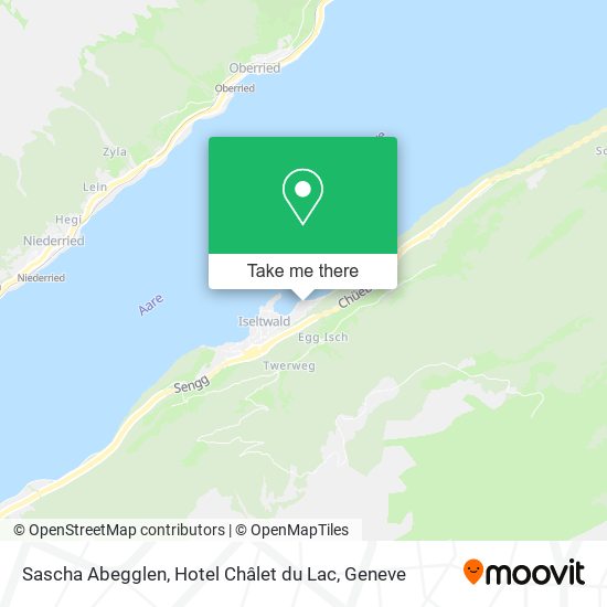 Sascha Abegglen, Hotel Châlet du Lac map