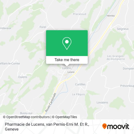 Pharmacie de Lucens, van Pernis-Erni M. Et R. map