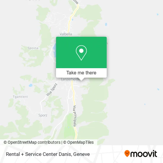 Rental + Service Center Danis map