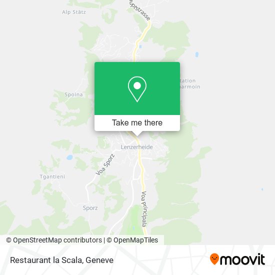 Restaurant la Scala map