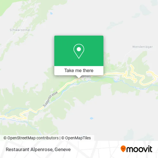 Restaurant Alpenrose map