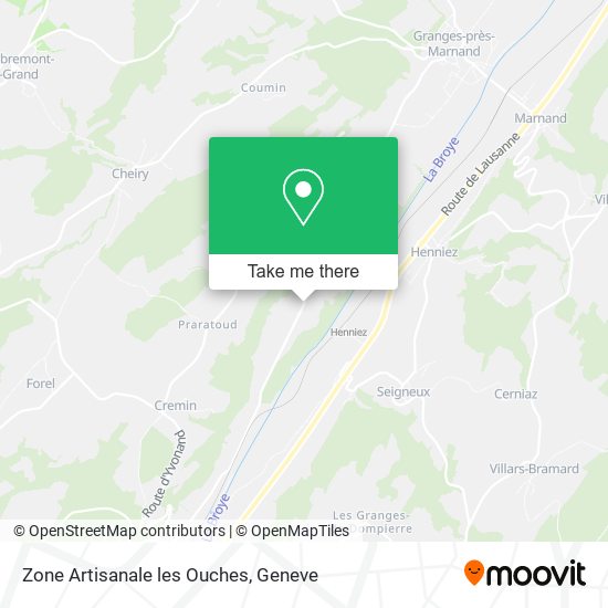 Zone Artisanale les Ouches map