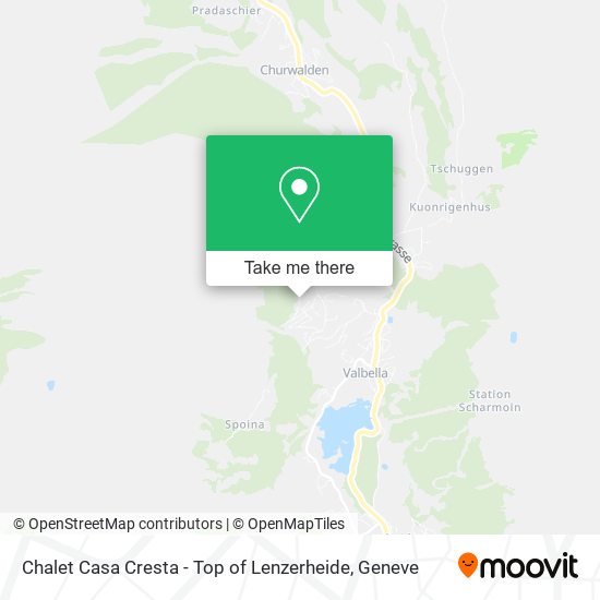 Chalet Casa Cresta - Top of Lenzerheide map