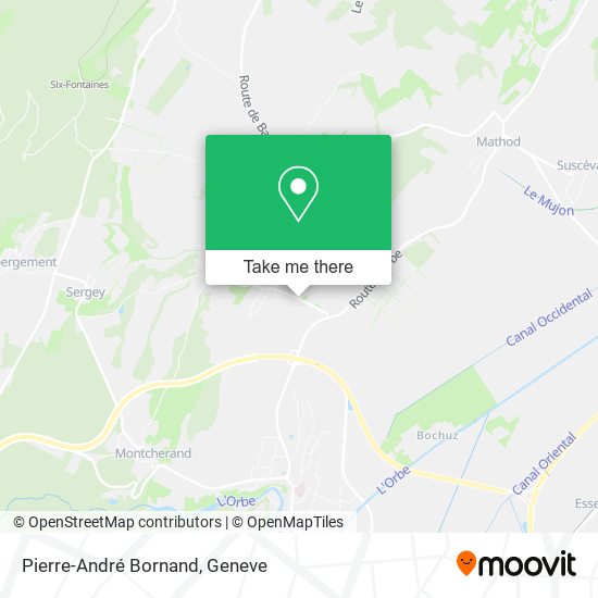 Pierre-André Bornand map