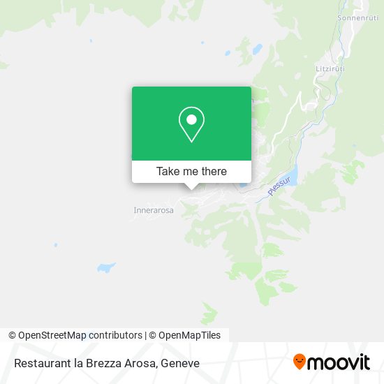 Restaurant la Brezza Arosa map