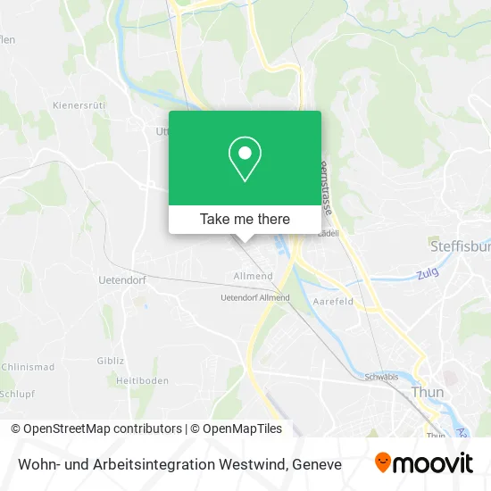 Wohn- und Arbeitsintegration Westwind map