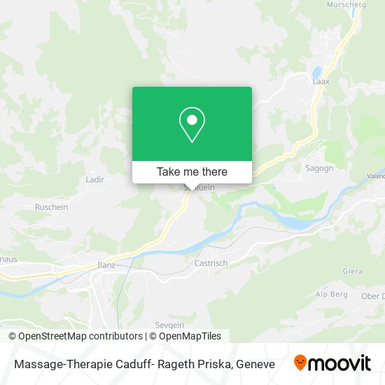 Massage-Therapie Caduff- Rageth Priska plan