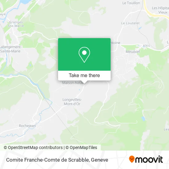 Comite Franche-Comte de Scrabble map