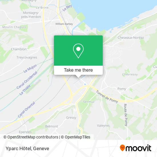 Yparc Hôtel map