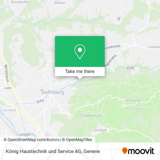 König Haustechnik und Service AG map