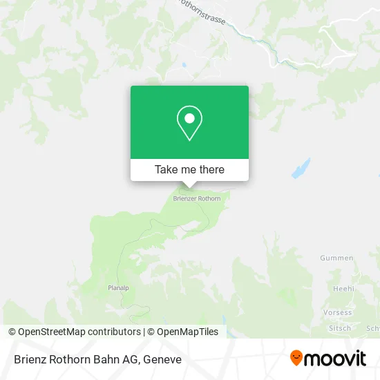 Brienz Rothorn Bahn AG map