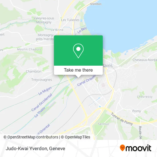 Judo-Kwai Yverdon map