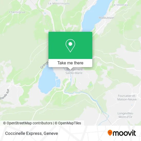 Coccinelle Express map