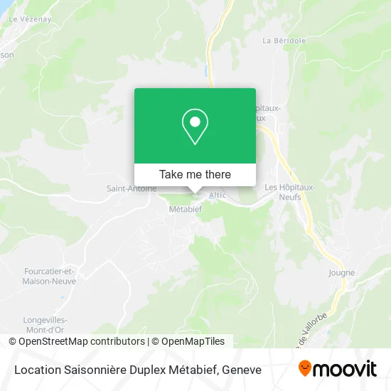 Location Saisonnière Duplex Métabief plan