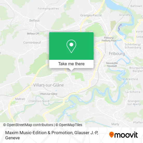 Maxim Music-Edition & Promotion, Glauser J.-P map