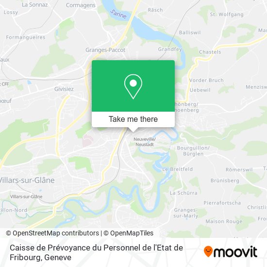 Caisse de Prévoyance du Personnel de l'Etat de Fribourg map