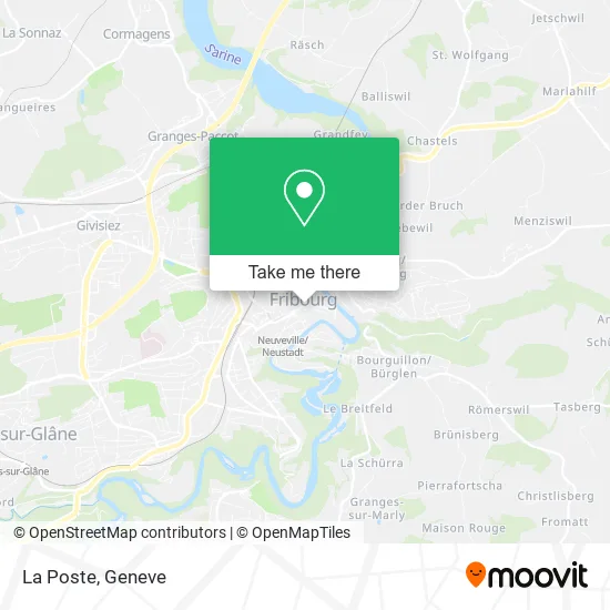La Poste map