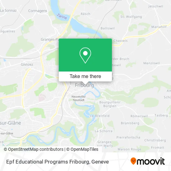 Epf Educational Programs Fribourg map