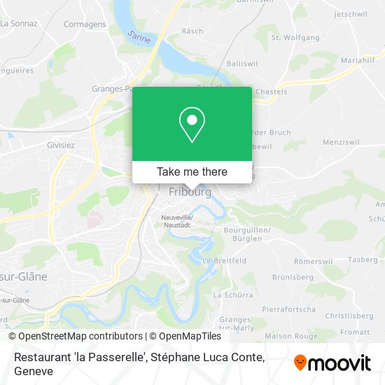 Restaurant 'la Passerelle', Stéphane Luca Conte map
