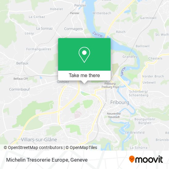Michelin Tresorerie Europe map