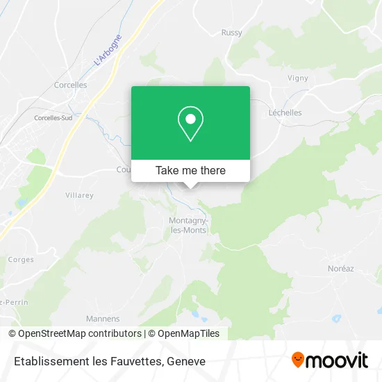 Etablissement les Fauvettes map