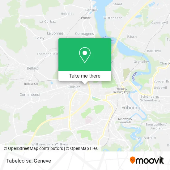 Tabelco sa map
