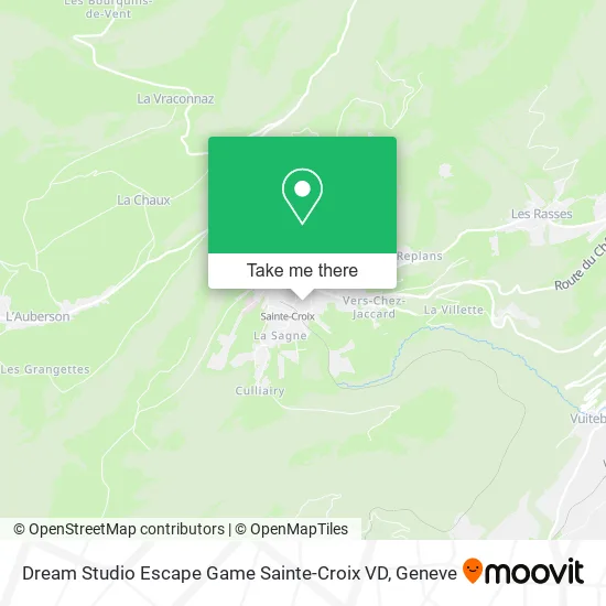 Dream Studio Escape Game Sainte-Croix VD map