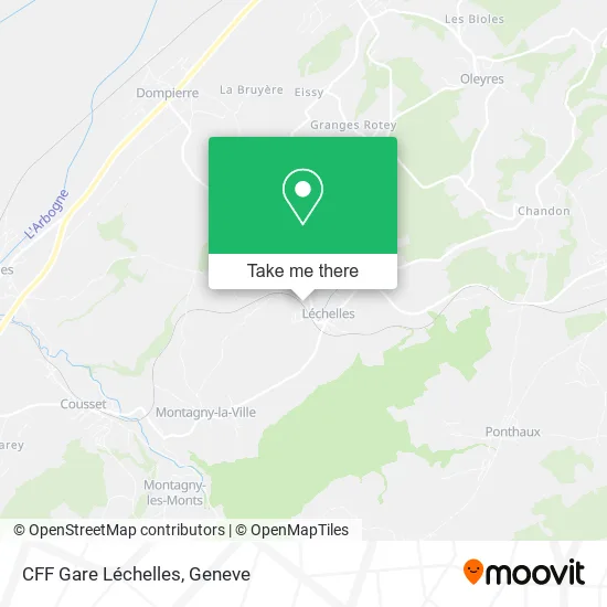 CFF Gare Léchelles map