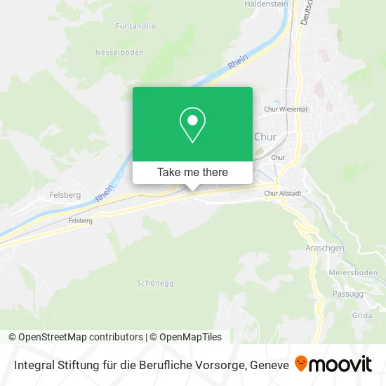 Integral Stiftung für die Berufliche Vorsorge map