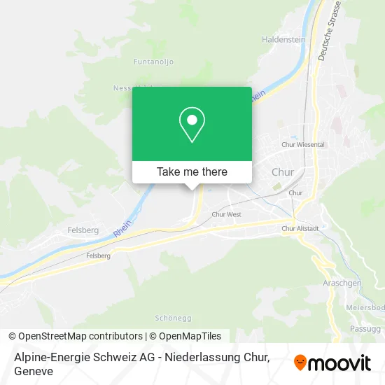 Alpine-Energie Schweiz AG - Niederlassung Chur map