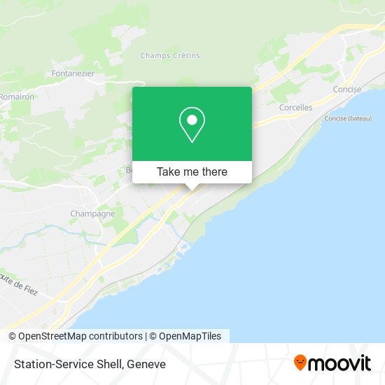 Station-Service Shell map