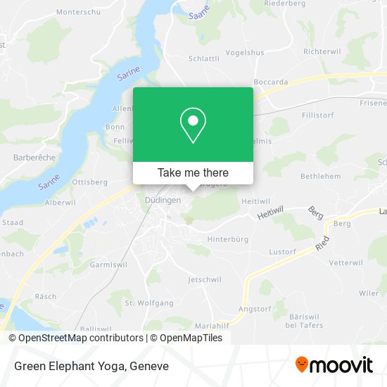 Green Elephant Yoga map