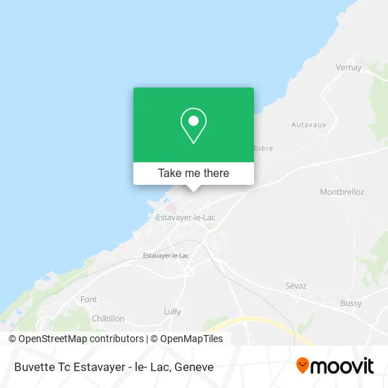 Buvette Tc Estavayer - le- Lac map