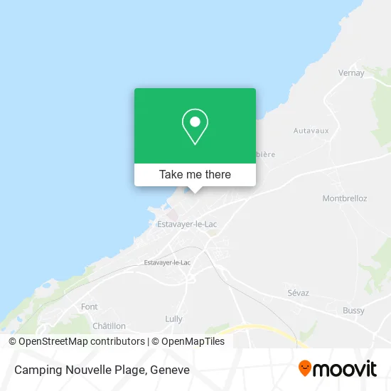 Camping Nouvelle Plage map