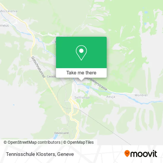 Tennisschule Klosters map