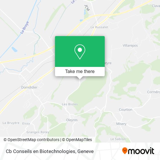 Cb Conseils en Biotechnologies map