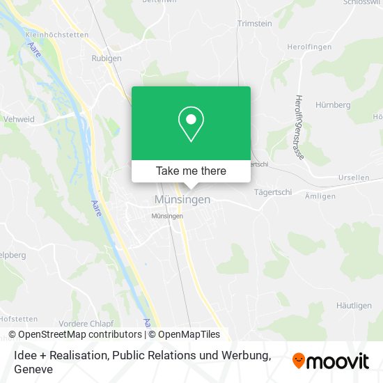 Idee + Realisation, Public Relations und Werbung map