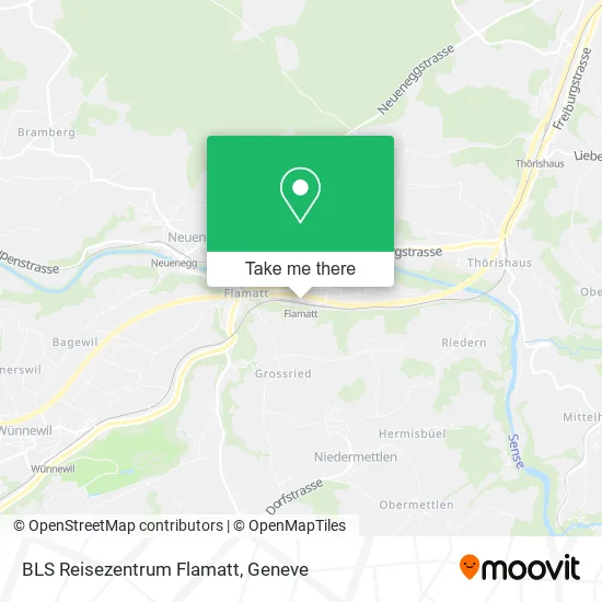BLS Reisezentrum Flamatt map